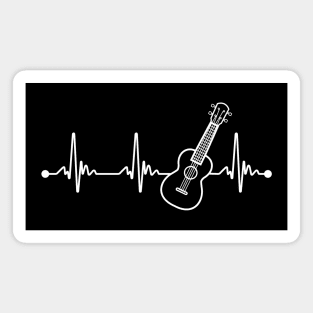 Ukulele Heartbeat Magnet